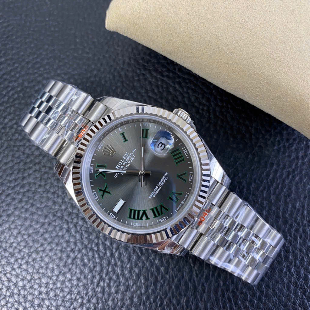 Đồng hồ Rolex Datejust Wimbledon nam máy nhật giá rẻ fake cao cấp 36 - 41mm (1) Đồng hồ Rolex Datejust Wimbledon nam máy nhật giá rẻ fake cao cấp 36 - 41mm