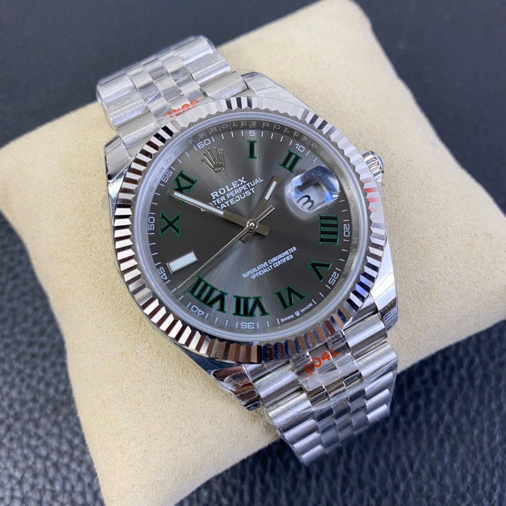 Đồng hồ Rolex Datejust Wimbledon nam máy nhật giá rẻ fake cao cấp 36 - 41mm