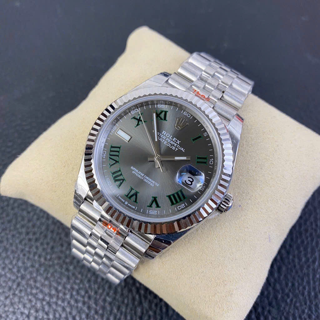 Đồng hồ Rolex Datejust Wimbledon nam máy nhật giá rẻ fake cao cấp 36 - 41mm (6) Đồng hồ Rolex Datejust Wimbledon nam máy nhật giá rẻ fake cao cấp 36 - 41mm