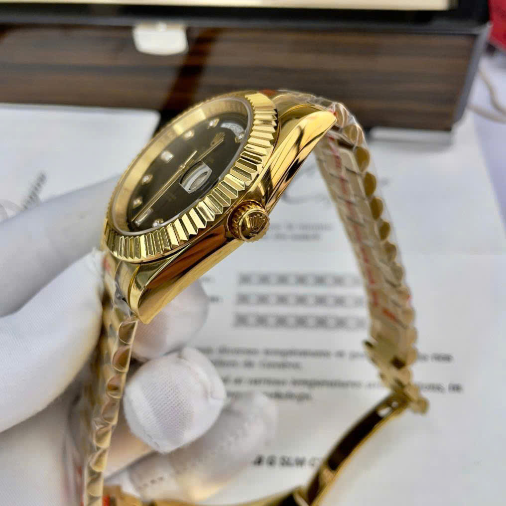 Đồng hồ Rolex Day-Date vàng gold nam máy cơ Nhật giá rẻ fake cao cấp 36-40mm (2) Đồng hồ Rolex Day-Date vàng gold nam máy cơ Nhật giá rẻ fake cao cấp 36-40mm
