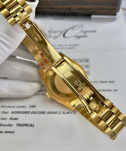 Đồng hồ Rolex Day-Date vàng gold nam máy cơ Nhật giá rẻ fake cao cấp 36-40mm