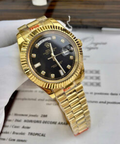 Đồng hồ Rolex Day-Date vàng gold nam máy cơ Nhật giá rẻ fake cao cấp 36-40mm