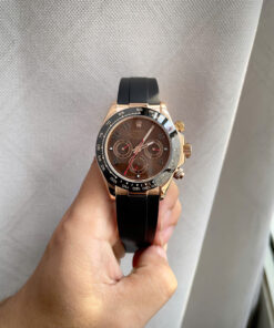 Đồng hồ Rolex Daytona Cosmograph nam mặt chocolate cọc số học trò fake 11 40mm