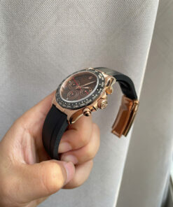 Đồng hồ Rolex Daytona Cosmograph nam mặt chocolate cọc số học trò fake 11 40mm