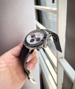 Đồng hồ Rolex Daytona Cosmograph nam mặt trắng cọc số học trò fake 11 40mm