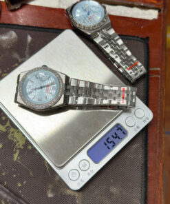 Đồng hồ Rolex Land – Dweller nam xanh blue máy cơ nhật giá rẻ fake cao cấp 41mm