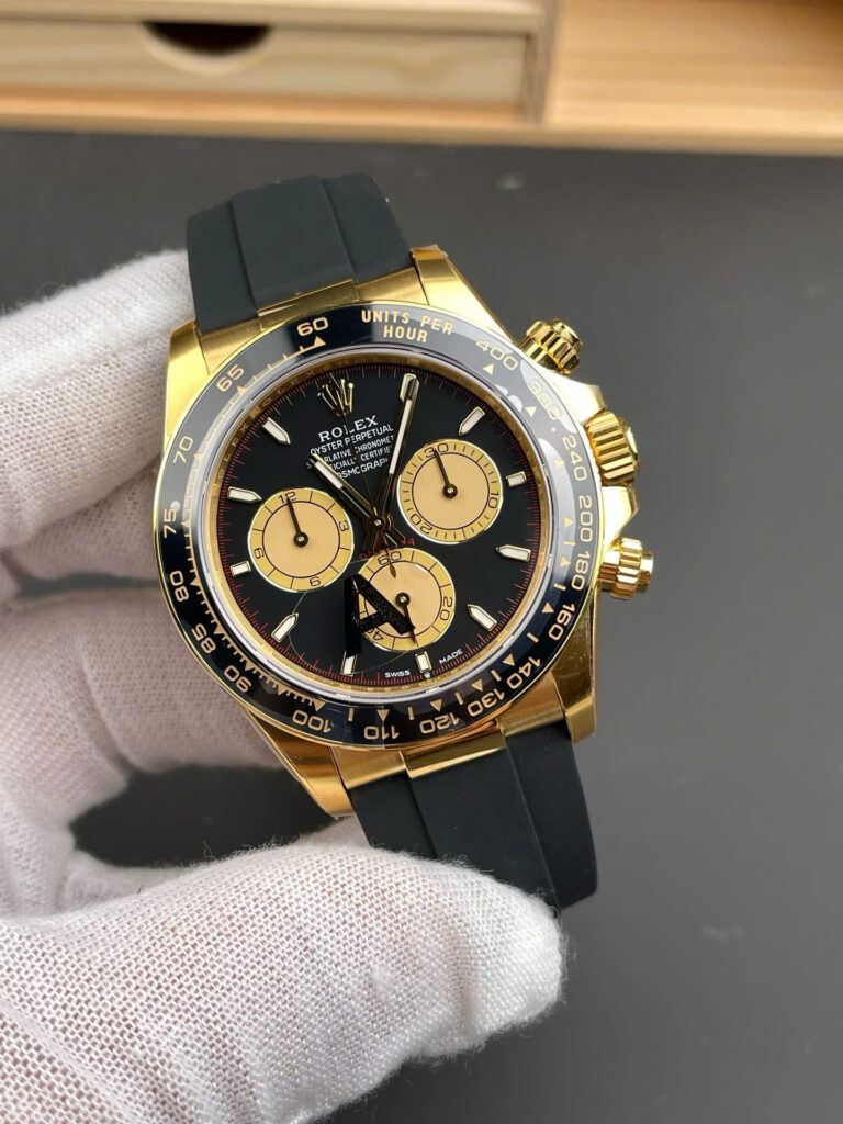 Đồng hồ Rolex Rep 11 Cosmograph Daytona 126518LN mặt số đen vàng 40mm (7)