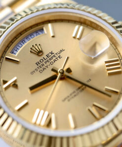 Đồng hồ Rolex nam Replica 11 Day-Date 228238 mặt vàng champagne xưởng GM 40mm (2)