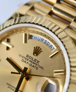 Đồng hồ Rolex nam Replica 11 Day-Date 228238 mặt vàng champagne xưởng GM 40mm (2)
