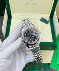 Đồng hồ Rolex nam rep 11 DateJust 126334 mặt số xám nhà máy Clean cao cấp nhất 41mm (15)