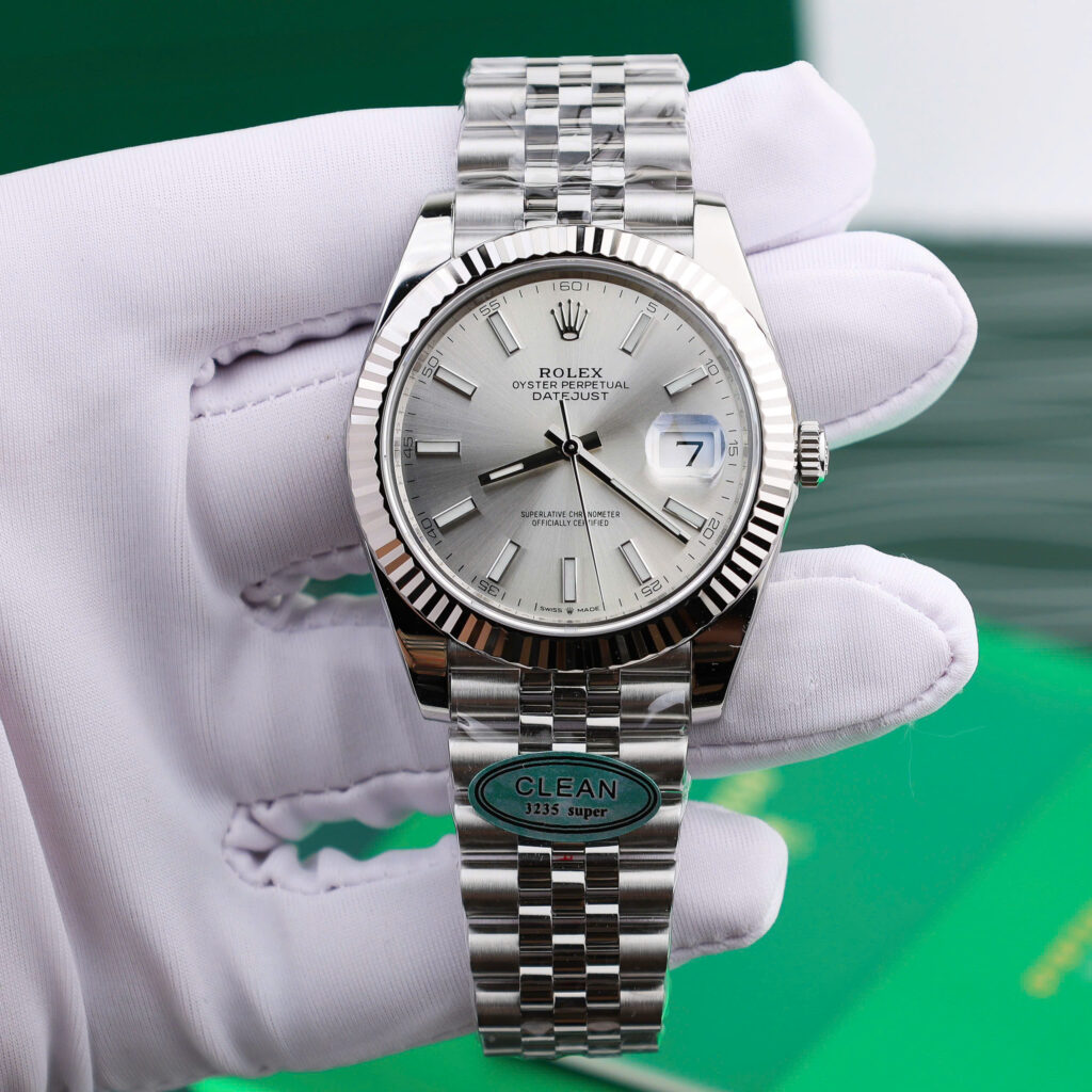 Đồng hồ Rolex nam rep 11 DateJust 126334 mặt số xám nhà máy Clean cao cấp nhất 41mm (9)