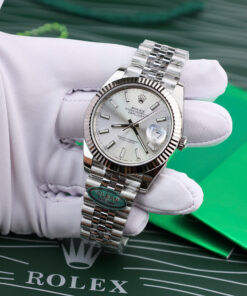 Đồng hồ Rolex nam rep 11 DateJust 126334 mặt số xám nhà máy Clean cao cấp nhất 41mm (9)