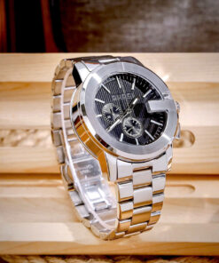 Đồng Hồ Gucci Chronograph Like Auth Dây Kim Loại Mặt Số Đen Máy Pin Nam 44mm (8)