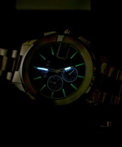 Đồng Hồ Gucci Chronograph Like Auth Dây Kim Loại Mặt Số Đen Máy Pin Nam 44mm (8)