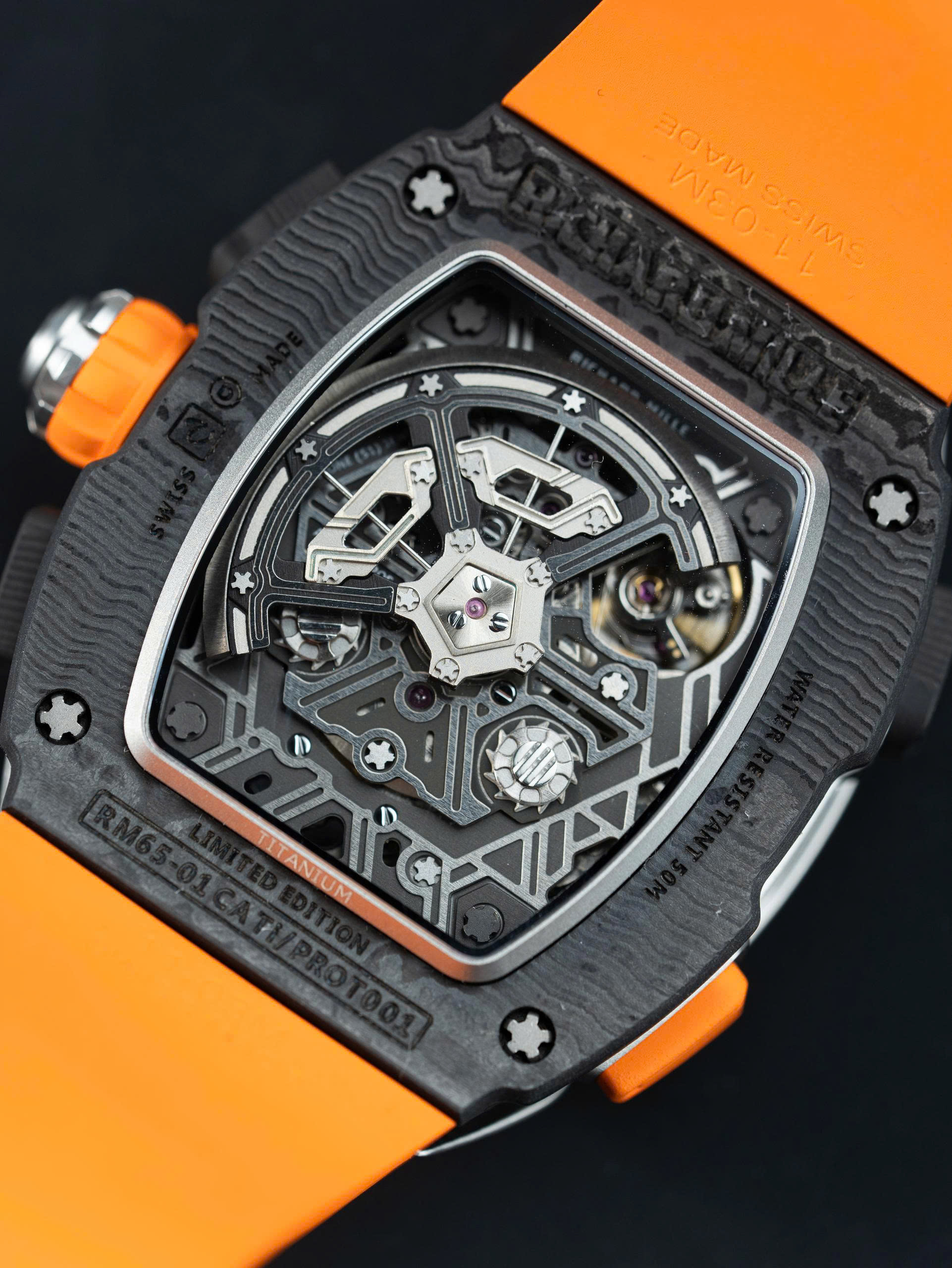Đồng Hồ Richard Mille Chế Tác RM65-01 McLaren W1 Split-Seconds Chronograph Màu Cam 44mm (5) Đồng Hồ Richard Mille Chế Tác RM65-01 McLaren W1 Split-Seconds Chronograph Màu Cam 44mm (12)