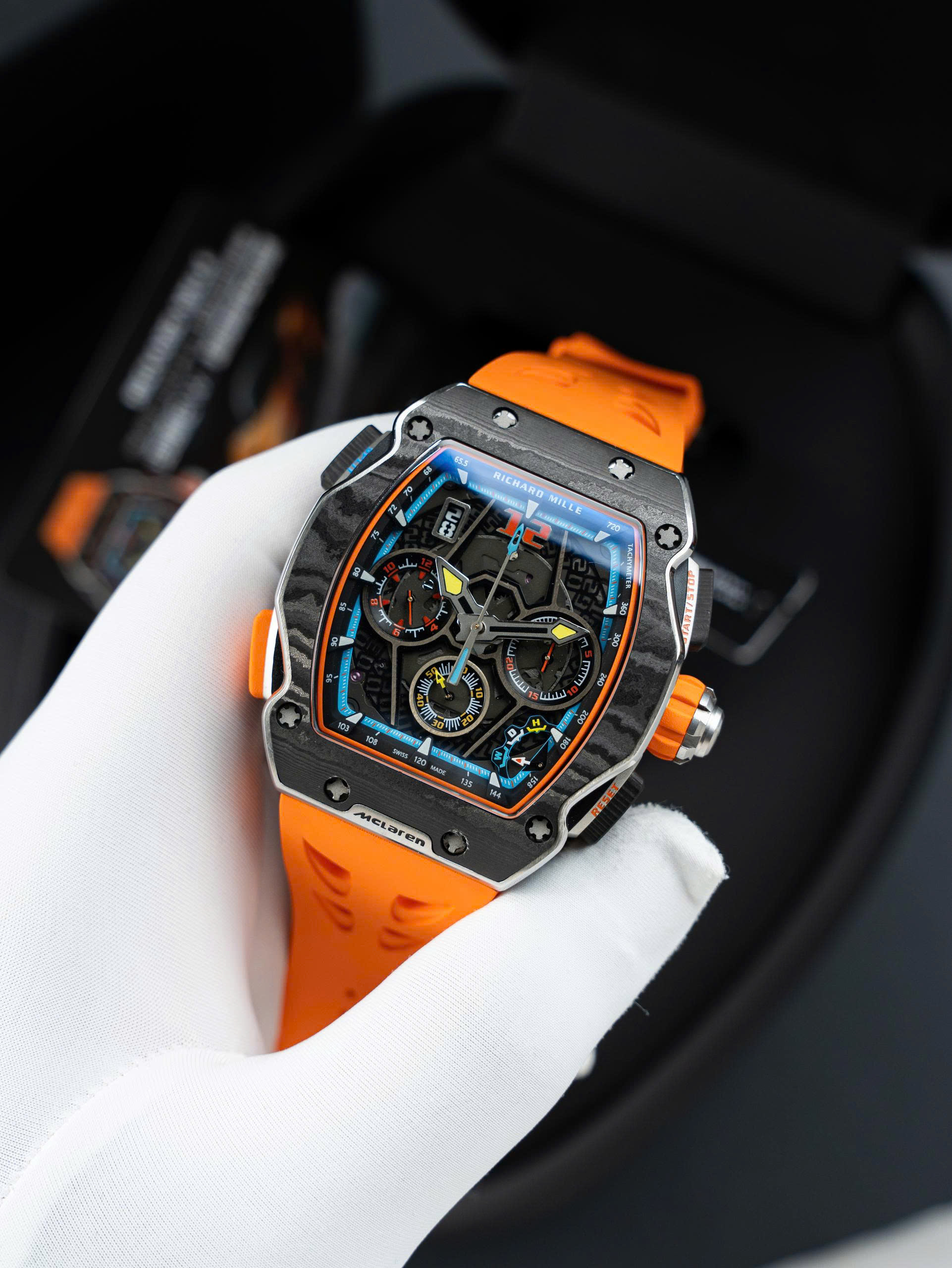 Đồng Hồ Richard Mille Chế Tác RM65-01 McLaren W1 Split-Seconds Chronograph Màu Cam 44mm (9) Đồng Hồ Richard Mille Chế Tác RM65-01 McLaren W1 Split-Seconds Chronograph Màu Cam 44mm (12)