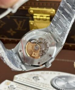 Đồng hồ Audemars Piguet Rep 1 1 Royal Oak 15410 Frosted mặt trắng dây kim loại xưởng APS 41mm (2)