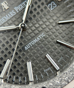 Đồng hồ Audemars Piguet Rep 11 Royal Oak 15410 Frosted mặt xám dây kim loại xưởng APS 41mm (2)