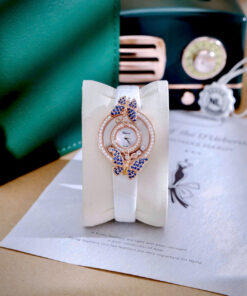 Đồng hồ Chopard Happy Butterfly nữ rose gold đính đá Like Auth 27mm