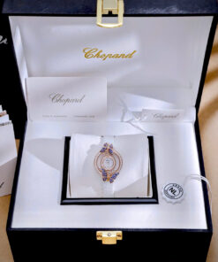 Đồng hồ Chopard Happy Butterfly nữ rose gold đính đá Like Auth 27mm