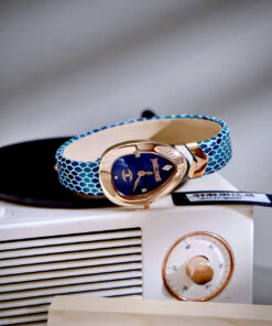 Đồng hồ Just Cavalli nữ Embellished Dial & Leather dây da xanh like auth 30mm