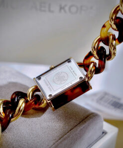 Đồng hồ Michael Kors Mk4808 Chain Lock nữ mặt đính đá like auth 24mm