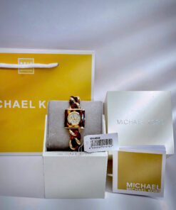 Đồng hồ Michael Kors Mk4808 Chain Lock nữ mặt đính đá like auth 24mm