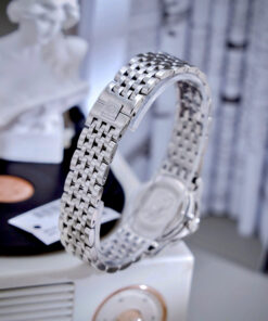 Đồng hồ Omega De Ville Prestige nữ dây kim loại đính đá fake cao cấp 28mm