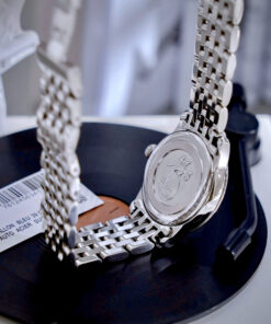 Đồng hồ Omega De Ville Prestige nữ dây kim loại đính đá fake cao cấp 28mm