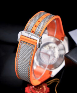 Đồng hồ Omega Seamaster Planet Ocean 600M nam dây dù cam fake cao cấp 42mm (1)