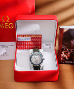 Đồng hồ Omega Seamaster nam Planet Ocean 600M dây dù xanh fake cao cấp 42mm