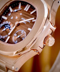 Đồng hồ Patek Philippe Fake cao cấp Nautilus 5712 mặt số chocolate máy cơ nhật 40mm