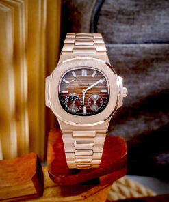 Đồng hồ Patek Philippe Fake cao cấp Nautilus 5712 mặt số chocolate máy cơ nhật 40mm