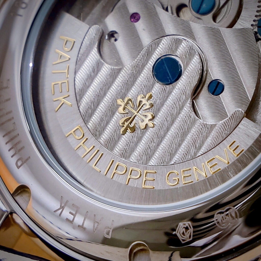 Đồng hồ Patek Philippe Genève nam xanh blue lộ cơ Tourbillon fake cao cấp 42mm
