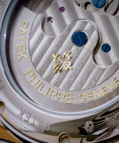 Đồng hồ Patek Philippe Genève nam xanh blue lộ cơ Tourbillon fake cao cấp 42mm