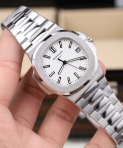 Đồng hồ Patek Philippe Nautilus 5711 chế tác mặt trắng nhà máy BBF tinh chỉnh 40mm (1)