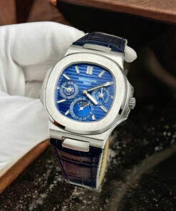 Đồng hồ Patek Philippe fake cao cấp nhất Nautilus 5740 dây da máy cơ Thuỵ Sỹ TWS 40mm (2)