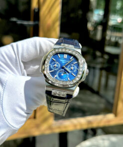 Đồng hồ Patek Philippe fake cao cấp nhất Nautilus 5740 đính đá máy cơ Thuỵ Sỹ TWS 40mm (8)