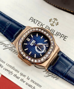 Đồng hồ Patek philipe Nautilus 5726 đính đá baguette máy cơ nhật giá rẻ 40mm