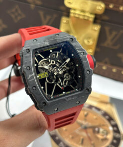 Đồng hồ Richard Mille RM35-01 Rafael Nadal Replica 11 vỏ carbon máy Thụy Sỹ nhà máy ZF 49,9x43mm (2)