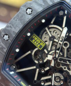 Đồng hồ Richard Mille Rep 11 RM35-01 Rafael Nadal vỏ carbon dây cao su đen xưởng ZF 49,9x43mm (2)