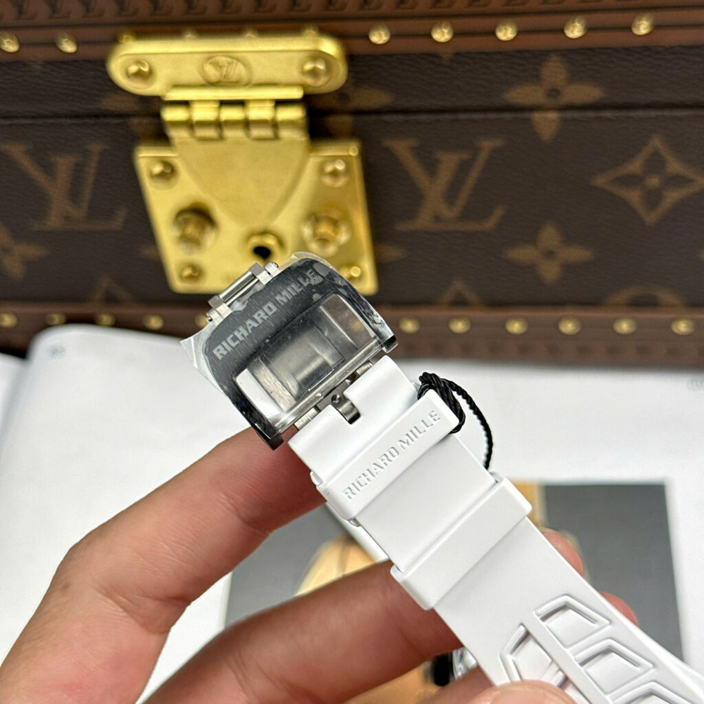 Đồng hồ Richard Mille Replica 11 RM35-01 Rafael Nadal vỏ carbon dây cao su trắng xưởng ZF 49,9x43mm (2)