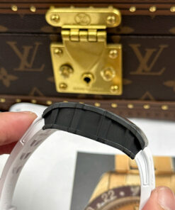 Đồng hồ Richard Mille Replica 11 RM35-01 Rafael Nadal vỏ carbon dây cao su trắng xưởng ZF 49,9x43mm (2)