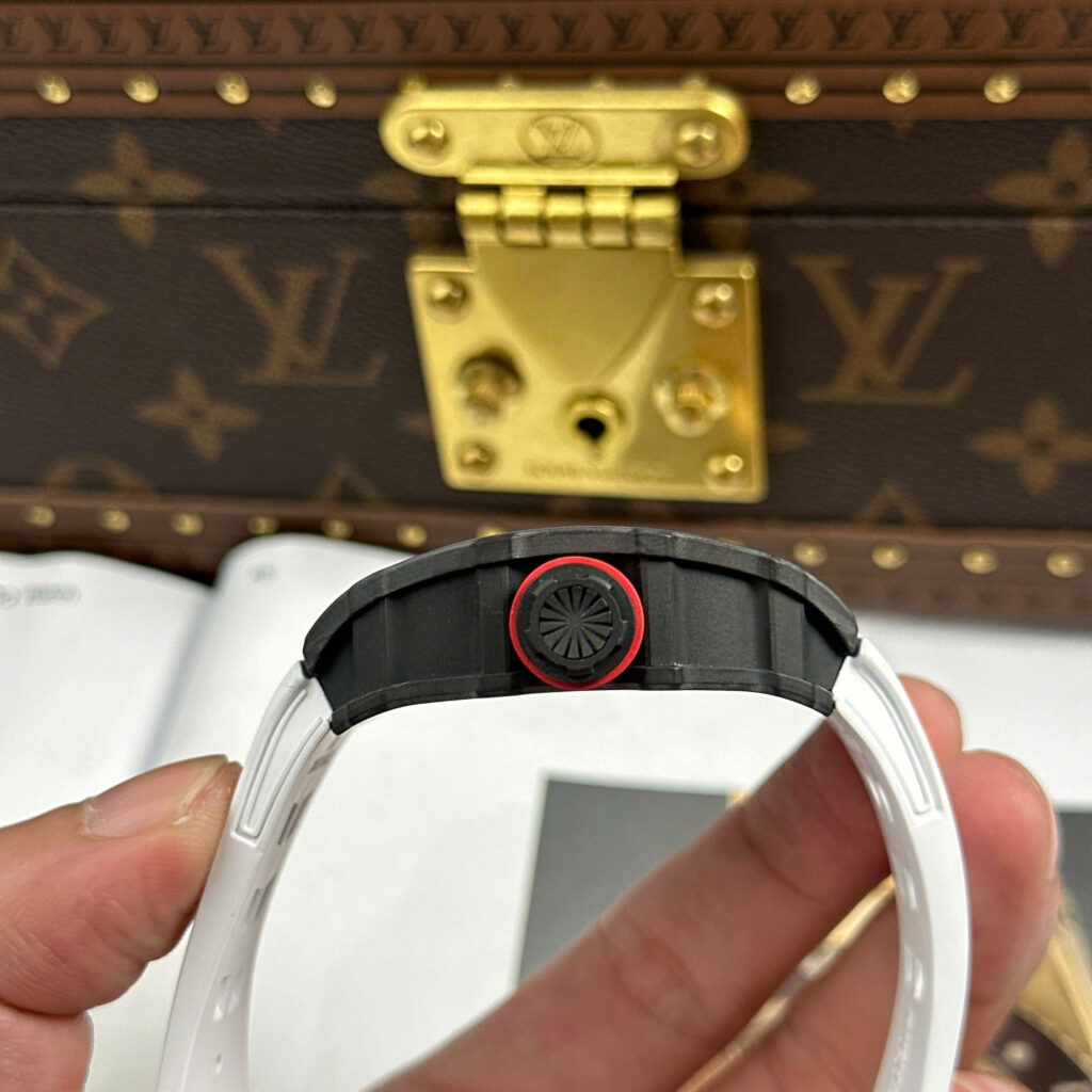 Đồng hồ Richard Mille Replica 11 RM35-01 Rafael Nadal vỏ carbon dây cao su trắng xưởng ZF 49,9x43mm (2)