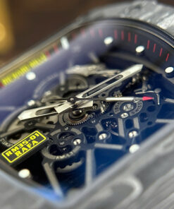 Đồng hồ Richard Mille Replica 11 RM35-01 Rafael Nadal vỏ carbon dây cao su trắng xưởng ZF 49,9x43mm (2)