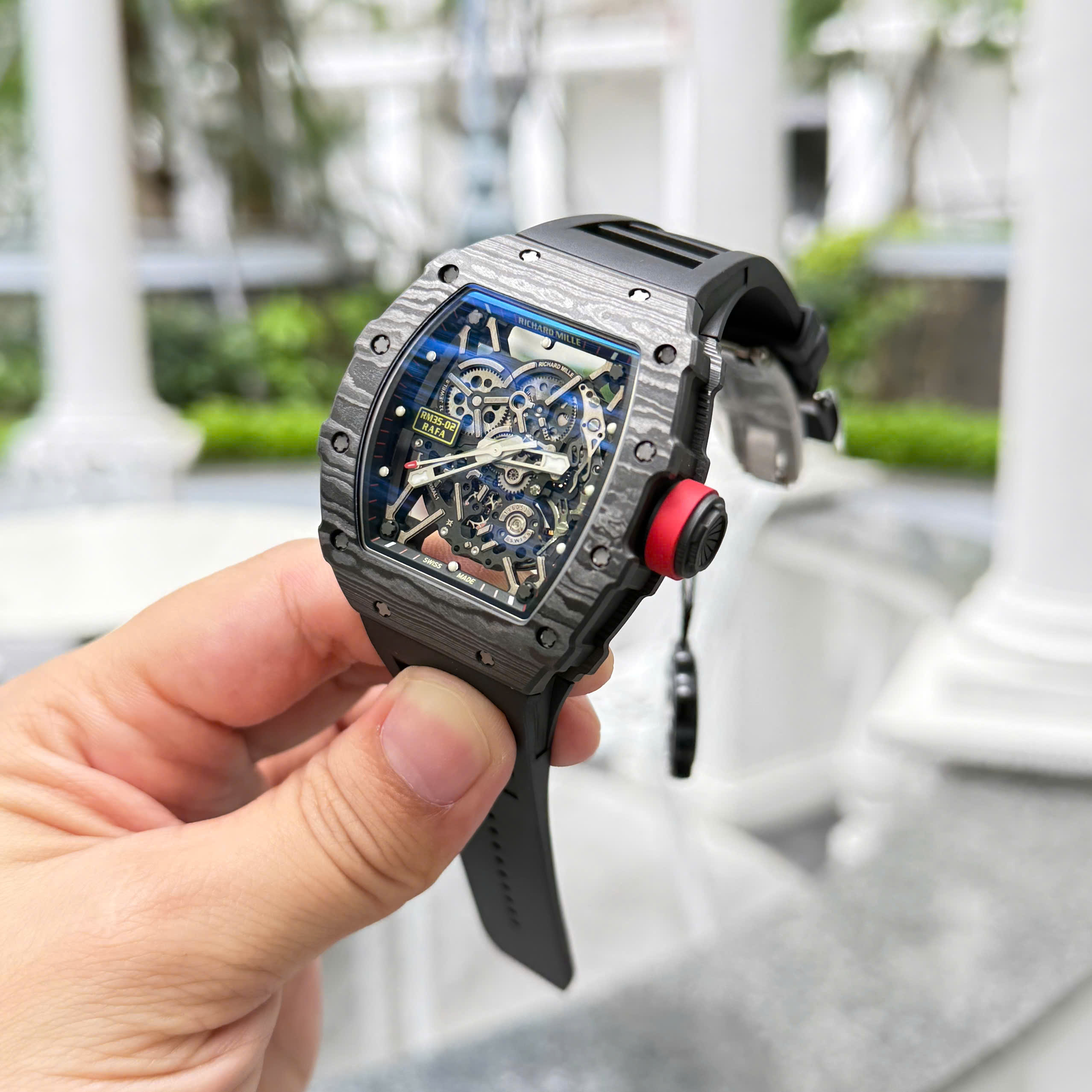 Đồng hồ Richard Mille Replica 11 RM35-02 Rafael Nadal dây cao su màu đen xưởng ZF 44mm (13) Đồng hồ Richard Mille Replica 11 RM35-02 Rafael Nadal dây cao su màu đen xưởng ZF 44mm (12)