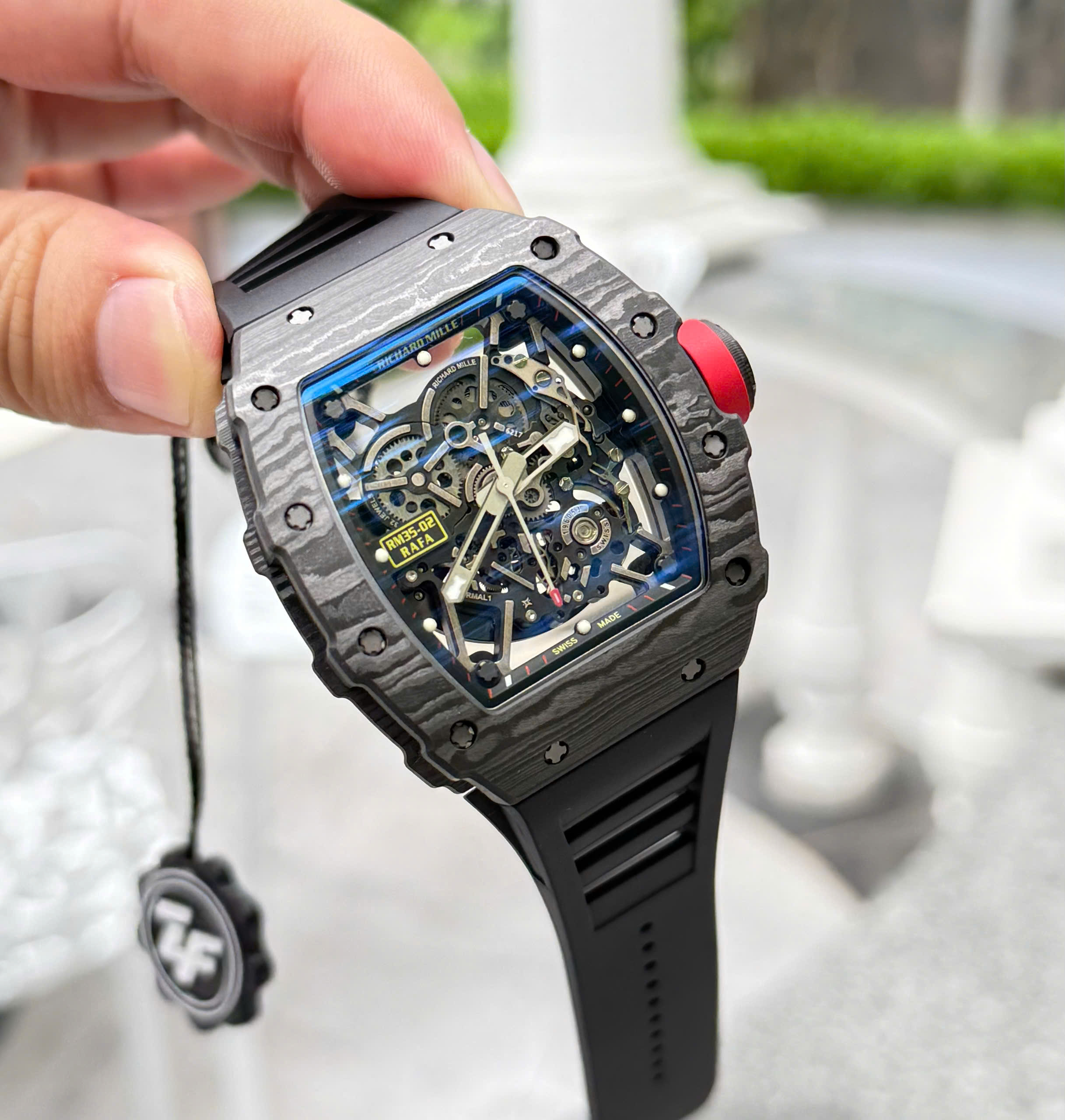 Đồng hồ Richard Mille Replica 11 RM35-02 Rafael Nadal dây cao su màu đen xưởng ZF 44mm (14) Đồng hồ Richard Mille Replica 11 RM35-02 Rafael Nadal dây cao su màu đen xưởng ZF 44mm (12)