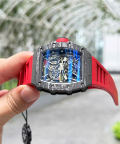 Đồng hồ Richard Mille Replica 11 RM35-02 Rafael Nadal dây cao su màu đỏ xưởng ZF 44mm (2)