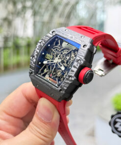 Đồng hồ Richard Mille Replica 11 RM35-02 Rafael Nadal dây cao su màu đỏ xưởng ZF 44mm (2)