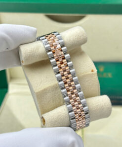 Đồng hồ Rolex DateJust mặt nâu Rep 11 bọc vàng thật nhà máy GM 31mm (1)